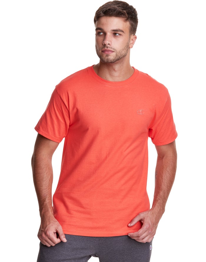 Champion Herre T-Shirts Orange - Classic Jersey - Danmark DZK-316502